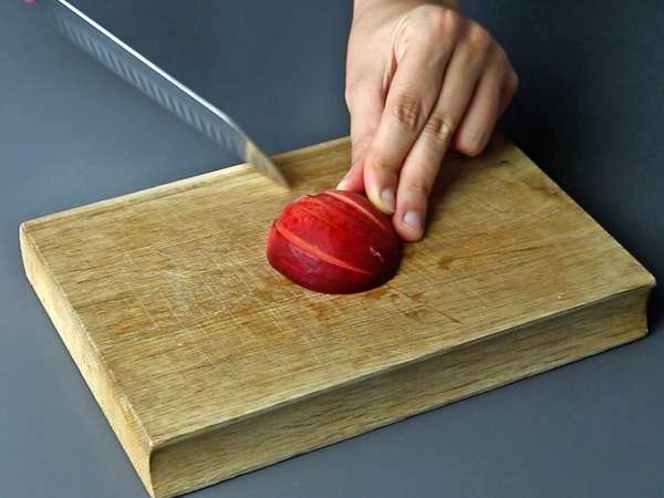 Salad buah: persik, aprikot, raspberry, dan banyak lagi! - Persiapan langkah 1