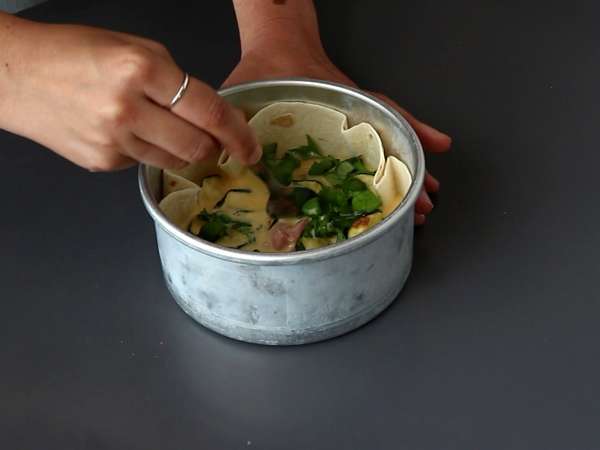 Quiche bebas kue dengan tortilla? Itu mungkin! Resep ringan - Persiapan langkah 5