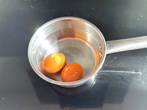 Mayones protein telur rebus: ringan, lezat, dan bebas minyak - Persiapan langkah 1