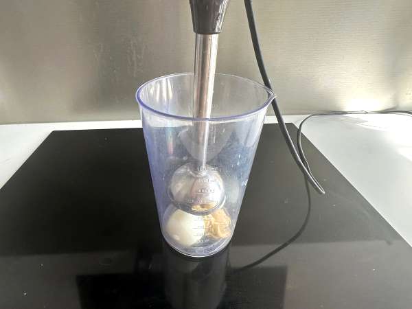 Mayones protein telur rebus: ringan, lezat, dan bebas minyak - Persiapan langkah 2