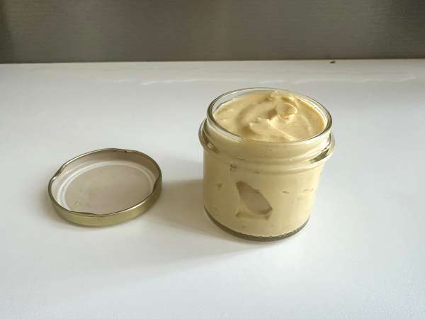 Mayones protein telur rebus: ringan, lezat, dan bebas minyak - Persiapan langkah 4