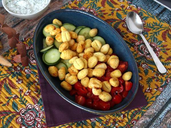 Salad gnocchi yang renyah, sangat trendi, lezat dan seimbang, sempurna untuk musim panas! - Persiapan langkah 5