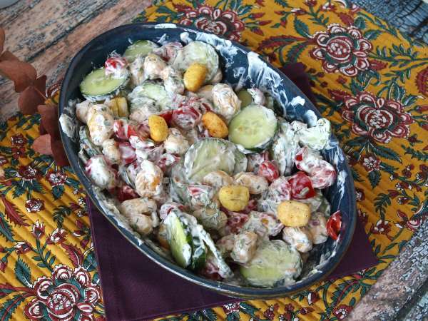 Salad gnocchi yang renyah, sangat trendi, lezat dan seimbang, sempurna untuk musim panas! - Persiapan langkah 7