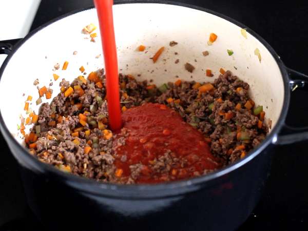 Saus bolognese buatan sendiri - ragù alla bolognese - Persiapan langkah 4