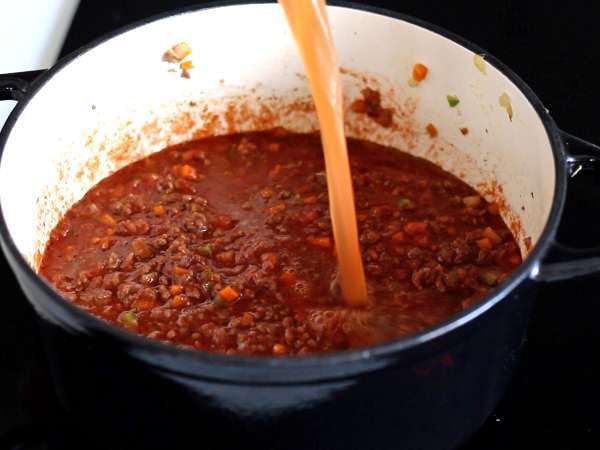 Saus bolognese buatan sendiri - ragù alla bolognese - Persiapan langkah 5