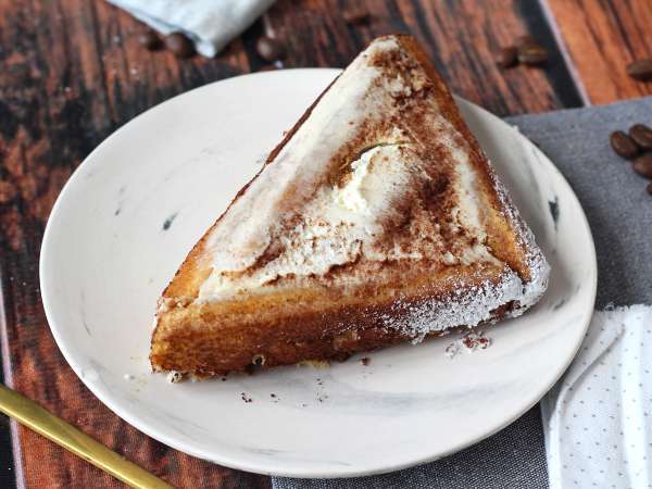 Log berbentuk tiramisu tanpa cetakan untuk pecinta kopi - Persiapan langkah 11