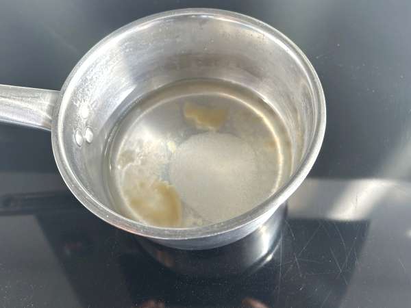 Mangga sagu, hidangan penutup Asia dengan tapioka dan mangga yang menaklukkan dengan kesederhanaannya. - Persiapan langkah 1