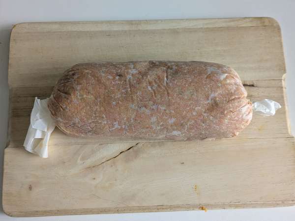 Meatloaf labu dengan jamur dan keju scamorza berserabut: resep panggang yang enak dan mudah - Persiapan langkah 11