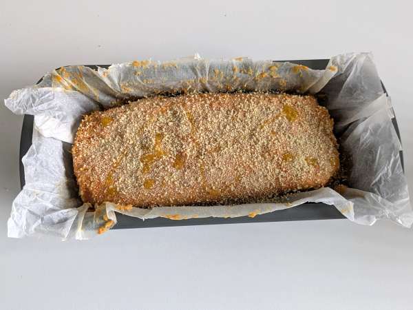 Meatloaf labu dengan jamur dan keju scamorza berserabut: resep panggang yang enak dan mudah - Persiapan langkah 12