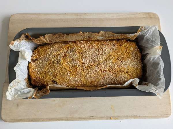 Meatloaf labu dengan jamur dan keju scamorza berserabut: resep panggang yang enak dan mudah - Persiapan langkah 13