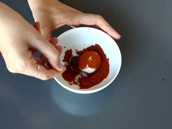 Bola keju untuk minuman beralkohol - Persiapan langkah 3