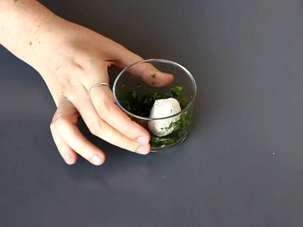 Bola keju untuk minuman beralkohol - Persiapan langkah 4