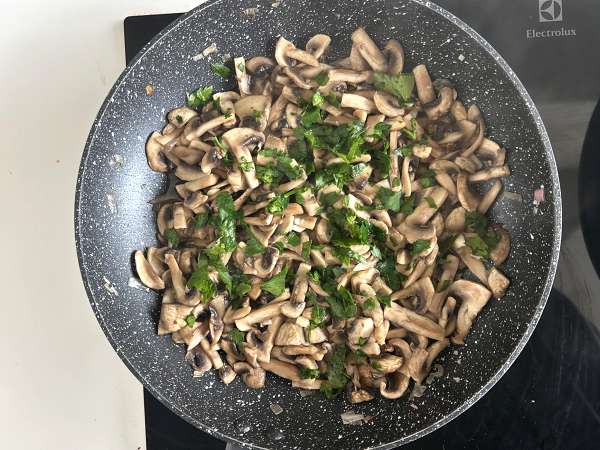 Gratin kentang dengan jamur - Persiapan langkah 6