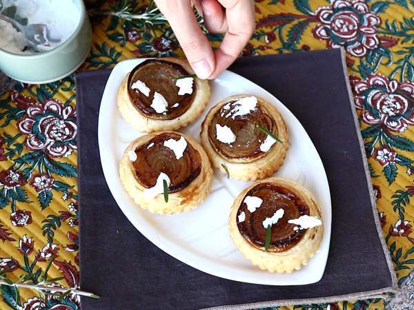 Tartlet bawang tatin - Persiapan langkah 9