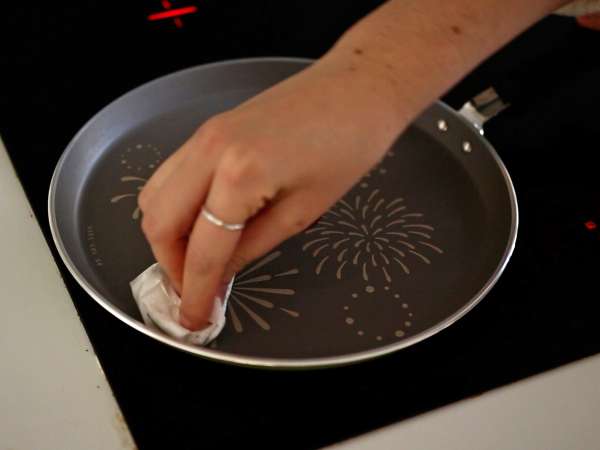 Pancake tagliatelle dengan cokelat dan kacang! - Persiapan langkah 3