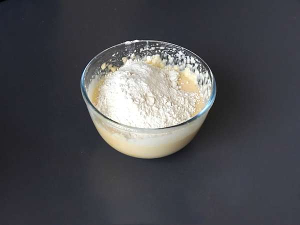 Blueberry crumble cake: kue yang memadukan fondant, kelembutan, dan kerenyahan! - Persiapan langkah 5