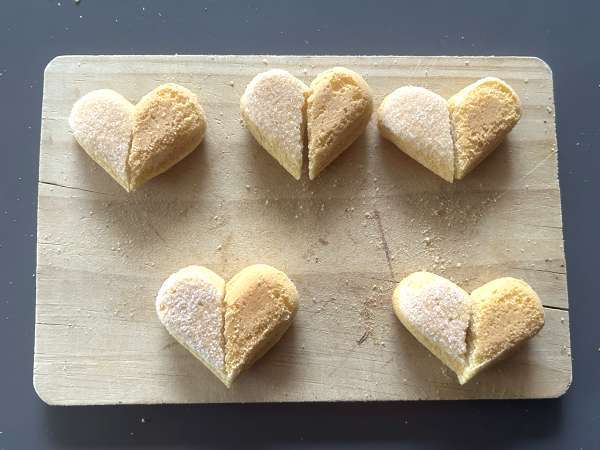 Hati soletilla dengan lapisan cokelat dan pistachio - Persiapan langkah 4