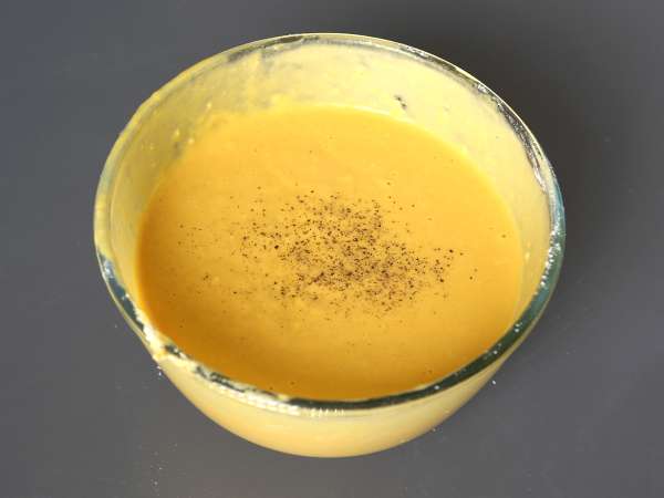 Brownies ham dan feta yang gurih dengan labu: resep yang sempurna untuk mendaur ulang sup! - Persiapan langkah 1