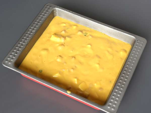 Brownies ham dan feta yang gurih dengan labu: resep yang sempurna untuk mendaur ulang sup! - Persiapan langkah 3