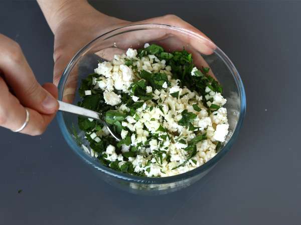 Rikakat Lebanon buatan sendiri - memasak dengan penggorengan udara - Persiapan langkah 1