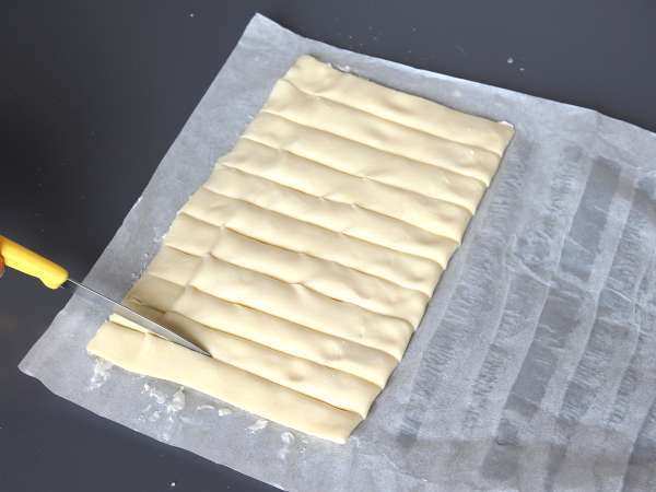 Lengkungan keju yang renyah dengan Airfryer - Persiapan langkah 4