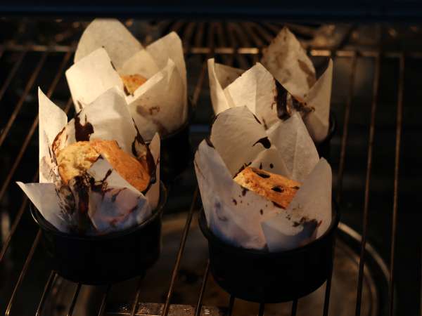 Muffin pisang dan chocolate chip ekstra gourmet - Persiapan langkah 10