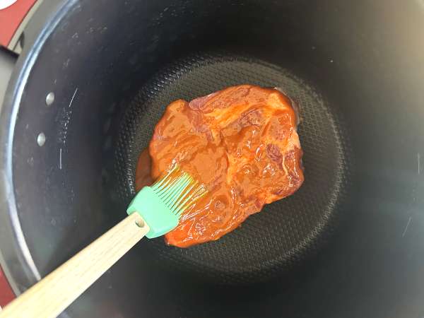 Daging babi yang ditarik di dalam Cookeo - Persiapan langkah 2