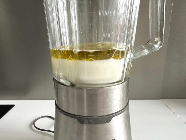 Adonan kue gurih dalam blender: cepat, mudah, dan sangat lembap - Persiapan langkah 2