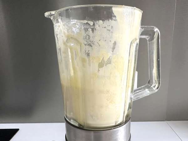 Adonan kue gurih dalam blender: cepat, mudah, dan sangat lembap - Persiapan langkah 5