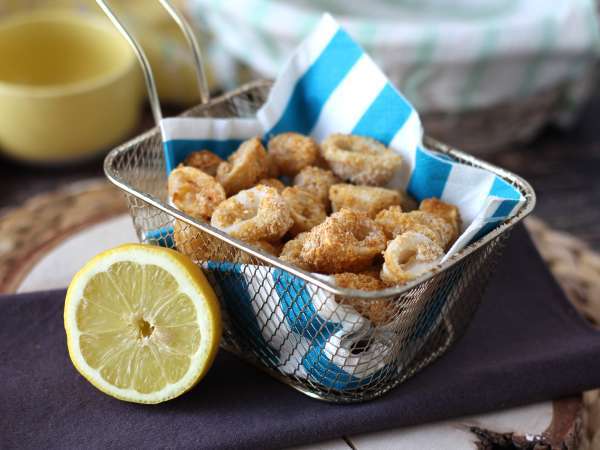 Cincin cumi dalam penggorengan udara renyah dan ringan - Persiapan langkah 8