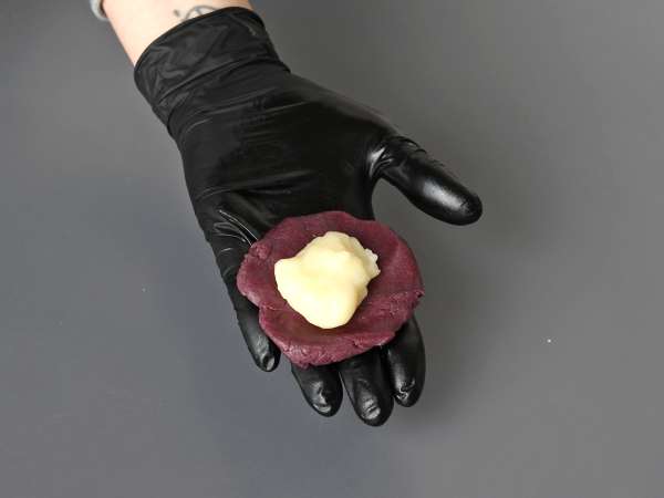 Kue mochi dengan ube - Persiapan langkah 8