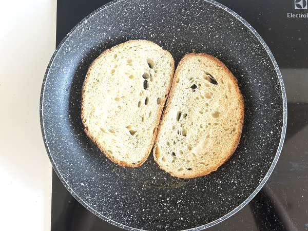 Asparagus, lemon, dan tartin ricotta kemangi - Persiapan langkah 4