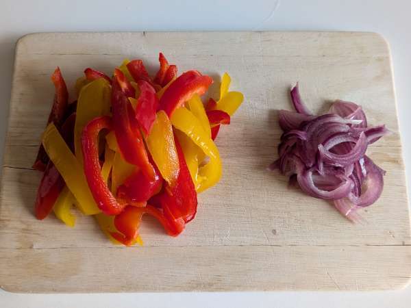 Pasta Paprika dan Mint: Lembut dan Harum - Persiapan langkah 1