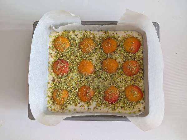 Flan cheesecake lembut dengan aprikot - Persiapan langkah 5