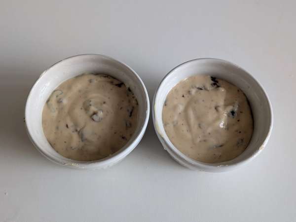 Muffin Asin Zaitun dan Philadelphia di Air Fryer - Persiapan langkah 6