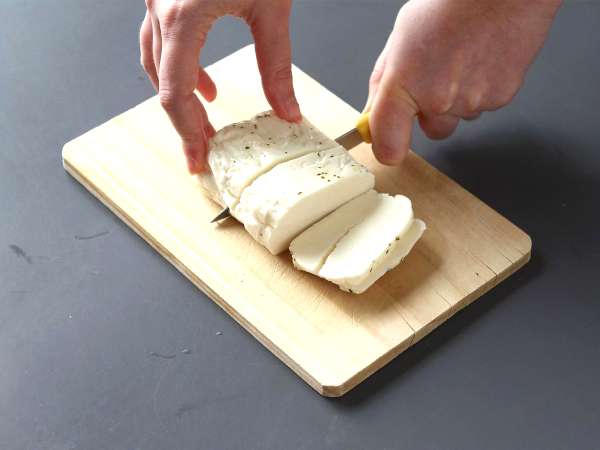 Salad bit dengan halloumi panggang - Persiapan langkah 4