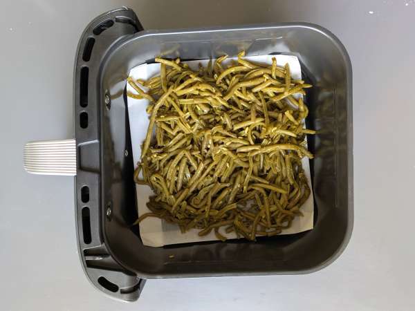 Nugget tahu renyah dan kacang panjang ala Thailand yang dimasak dengan air fryer - Persiapan langkah 7