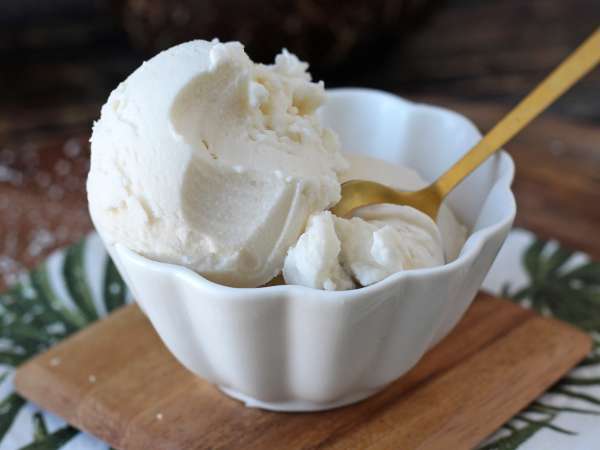 Es krim kelapa dengan Ninja Creami - Persiapan langkah 6