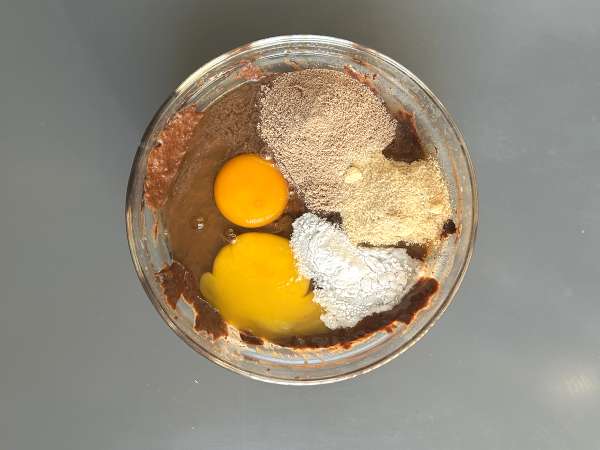 Brownies protein rasa cokelat dan kacang merah - Persiapan langkah 4