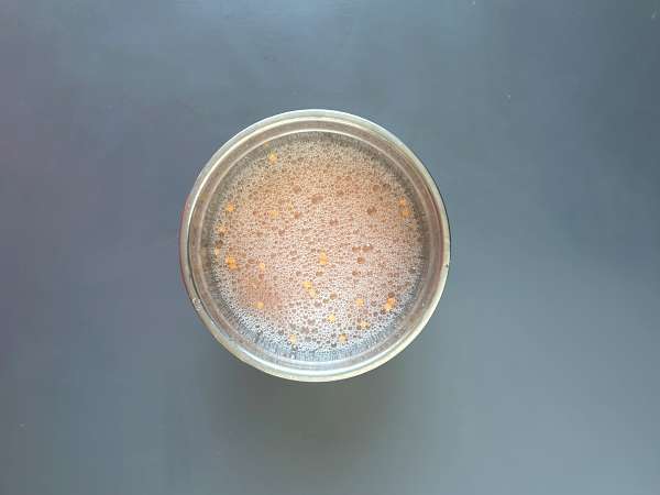 Pancake asin dengan kacang lentil merah: resep mudah dan kaya protein - Persiapan langkah 1