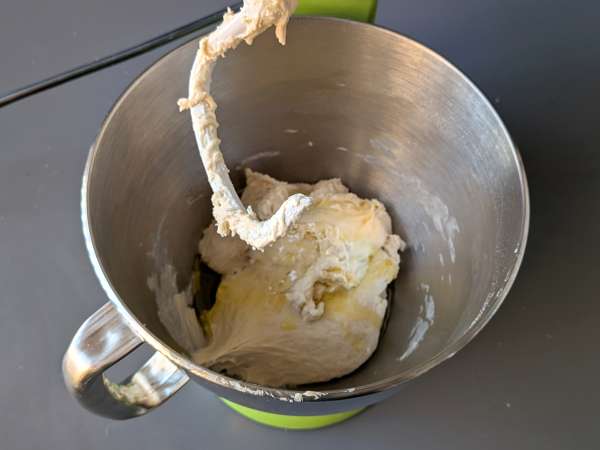 Focaccia pedesaan dengan bawang bombay dan rosemary - Persiapan langkah 4