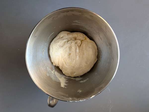 Focaccia pedesaan dengan bawang bombay dan rosemary - Persiapan langkah 7