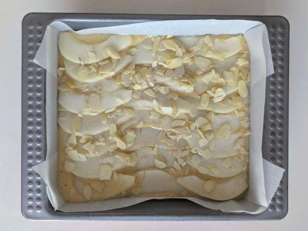 Kue pir yang mudah dibuat dan lembut dengan kacang almond - Persiapan langkah 7