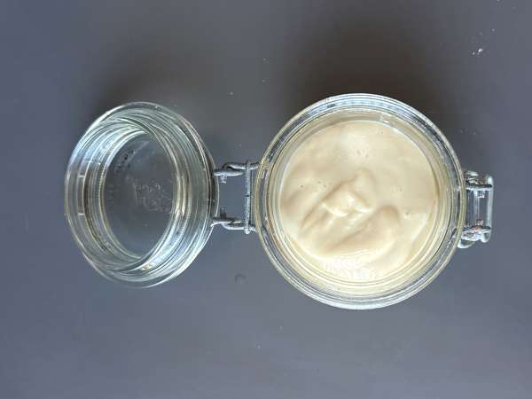Tiramisu dengan tahu sutra tanpa mascarpone dan tanpa telur - Persiapan langkah 4
