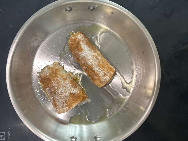 Daging punggung ikan kod dengan perasan lemon, bawang putih, dan rempah-rempah - Persiapan langkah 5