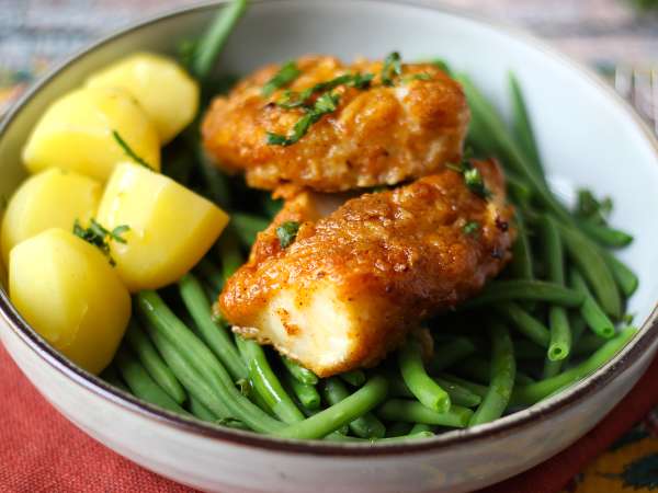 Daging punggung ikan kod dengan perasan lemon, bawang putih, dan rempah-rempah - Persiapan langkah 9