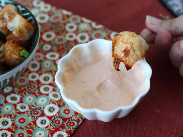 Camilan udang ala lumpia yang dimasak dengan air fryer - Persiapan langkah 9