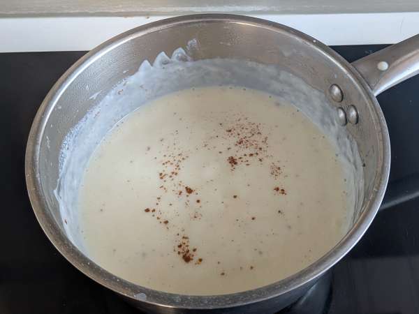 Lasagna dengan labu, speck, serta kacang kenari yang lembut dan renyah - Persiapan langkah 3