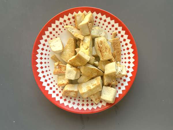 Palak tofu: kari India dengan bayam dan tahu - Persiapan langkah 6