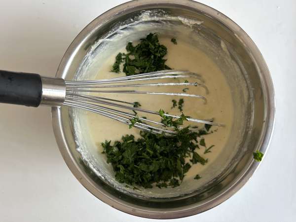 Quiche Jamur dan Labu Potimarron - Persiapan langkah 5